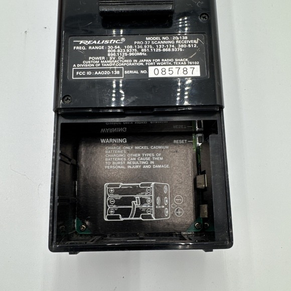 Realistic Model #20-138 Pro 37 Scanning Receiver - For Parts Only - Picture 15 of 15
